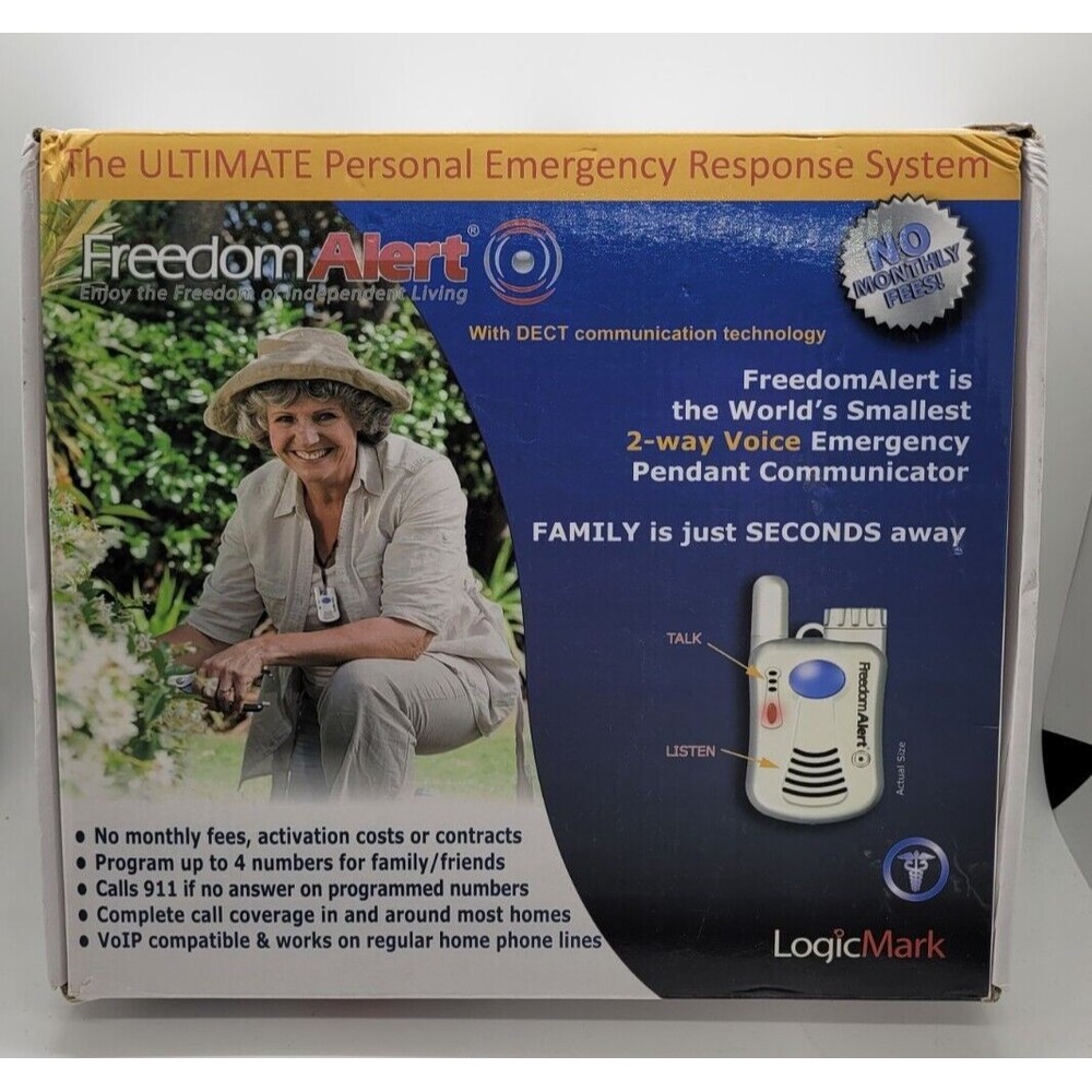 TESTED + WORKING LogicMark FreedomAlert BASE UNIT ONLY